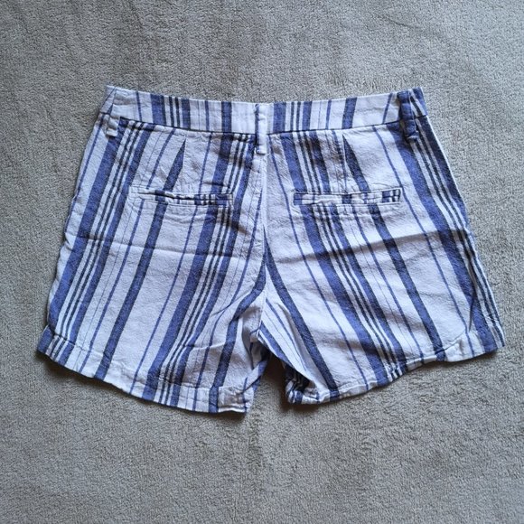 Striped Linen Shorts | Size 0 - Picture 3 of 5